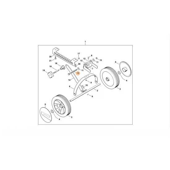 STIHL  Śruba z łbem sześciokątnym M8x100 9007 319 2040